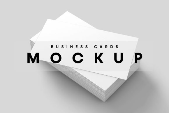 Business Card Stack Mockup: Present Your Brand with Professional Elegance