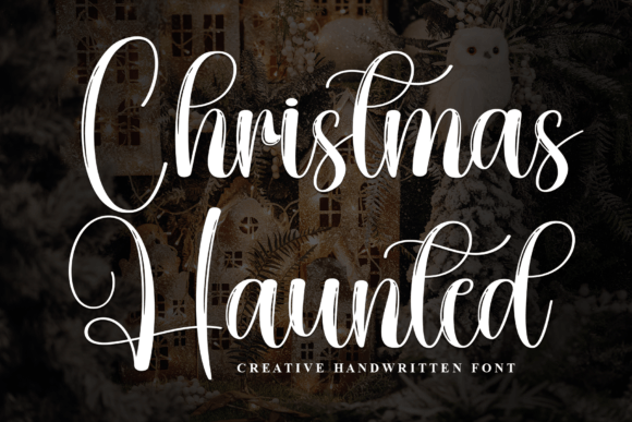 Christmas Haunted: A Timeless Script Font for Elegant Designs