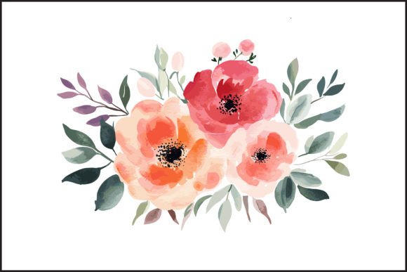 Elegant Watercolor Floral Art