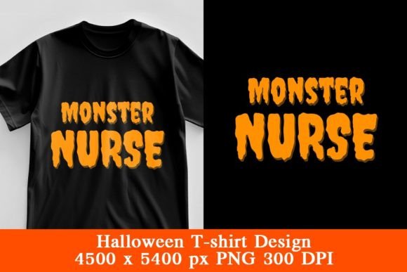 Monster Nurse Halloween T-shirt Design: A Spooky and Practical Costume Choice