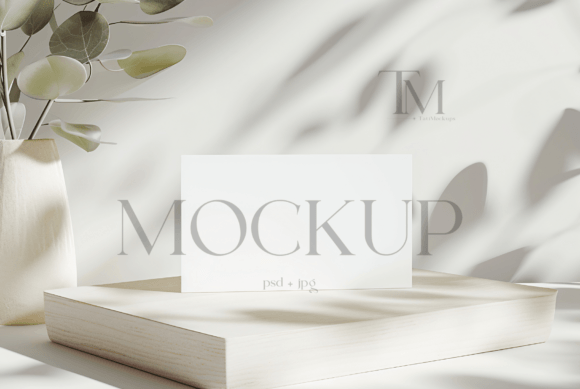 Neutral Place Card Mockup for Professional Design Presentations