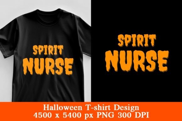 Spirit Nurse Halloween T-shirt Design: A Versatile Creative Tool